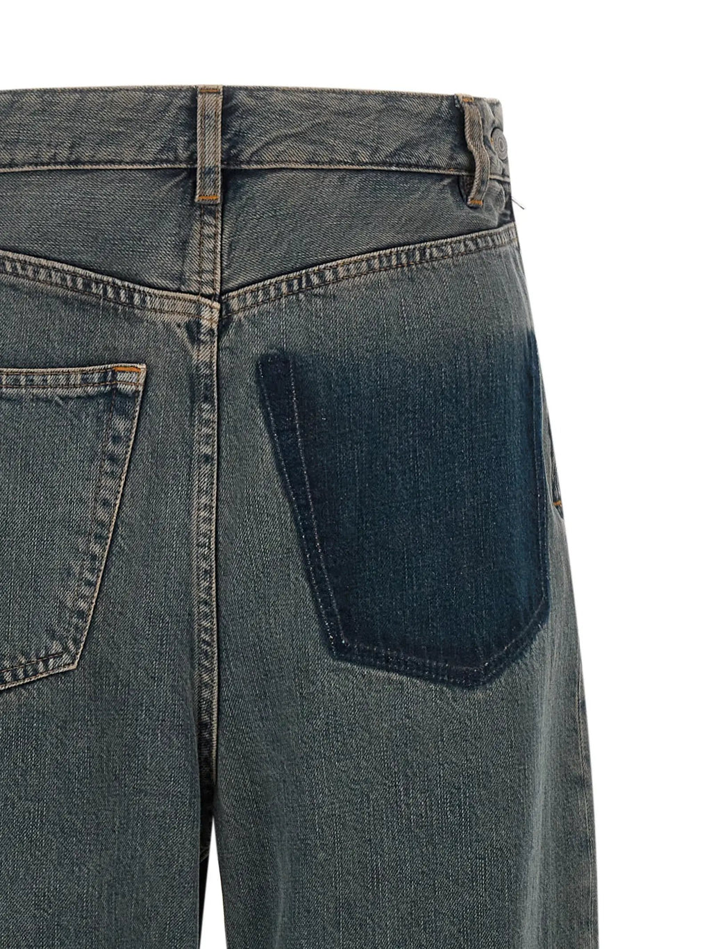 MM6 Maison Margiela Gray Cotton Jeans Denim