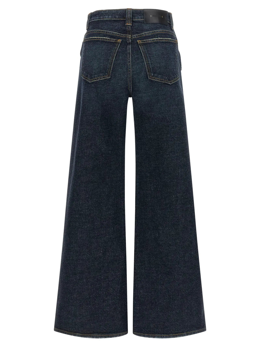 Jean évasé en coton bleu Khaite