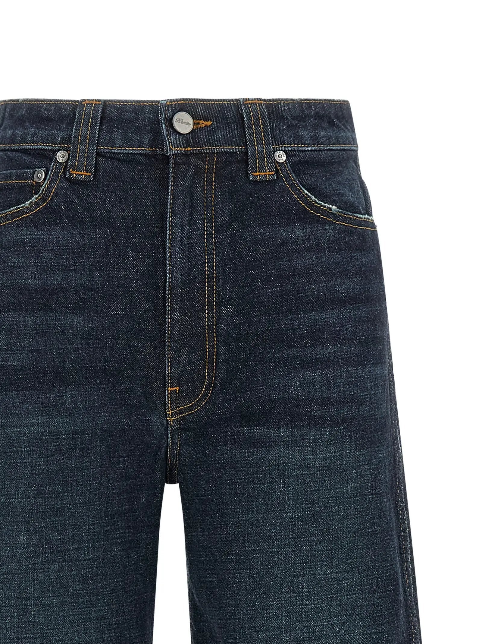 Jean évasé en coton bleu Khaite