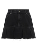 Diesel Blue Cotton Long Skirt