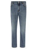 Department 5 Blue Cotton Relaxed Fit Jeans