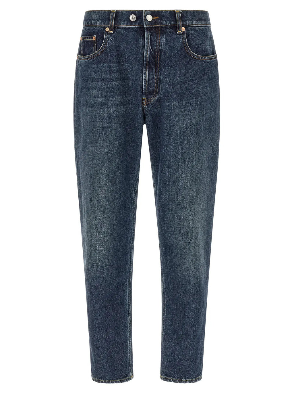 Department 5 Blue Cotton Tapered Jeans