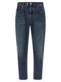Department 5 Blue Cotton Tapered Jeans