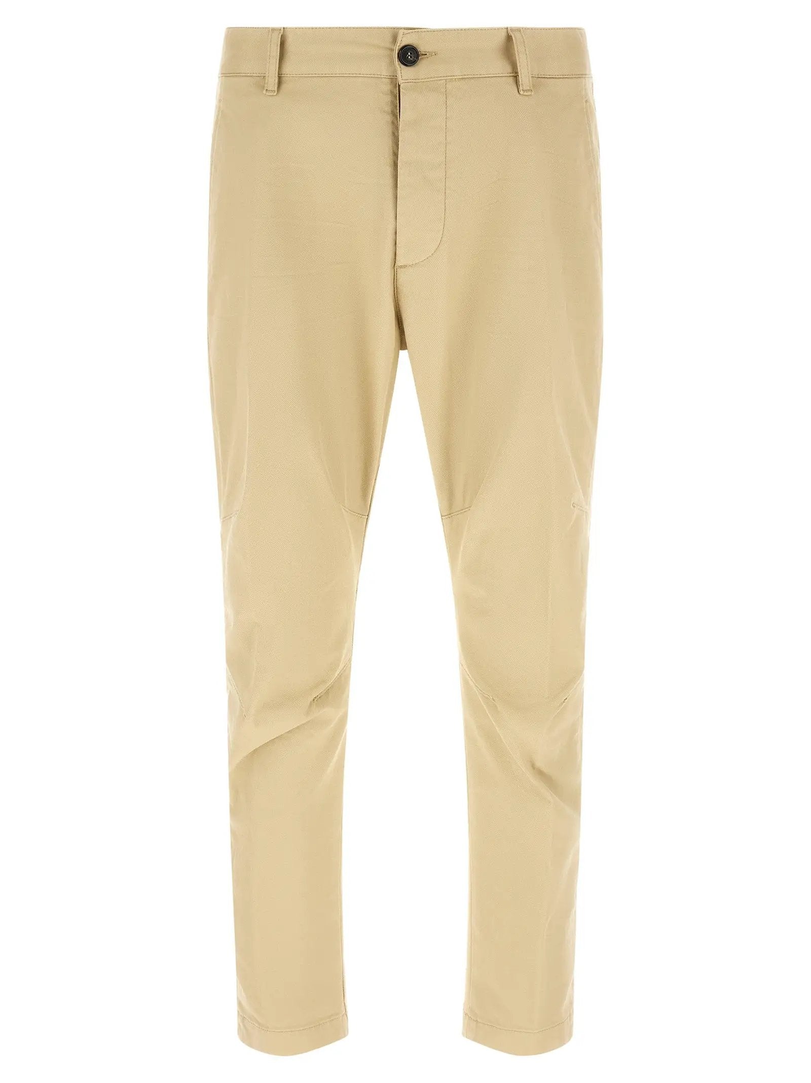 Pantalon cargo en coton beige Dsquared²