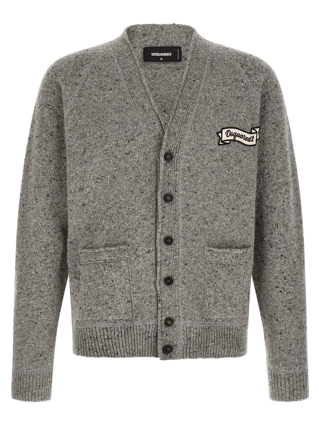 Dsquared² Gray Wool Cardigan