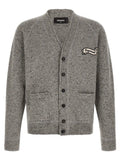 Dsquared² Gray Wool Cardigan