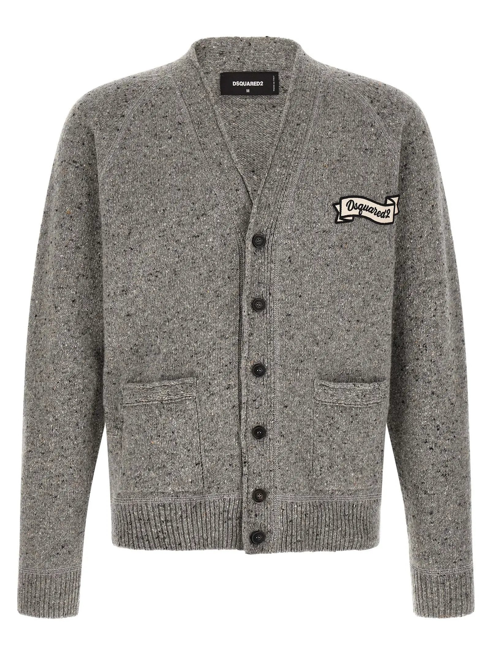 Dsquared² Gray Wool Cardigan
