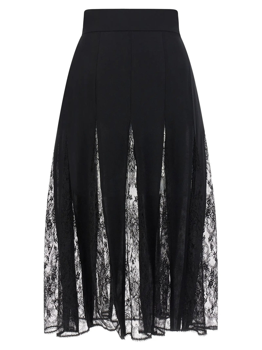Jupe mi-longue Dolce & Gabbana en soie noire