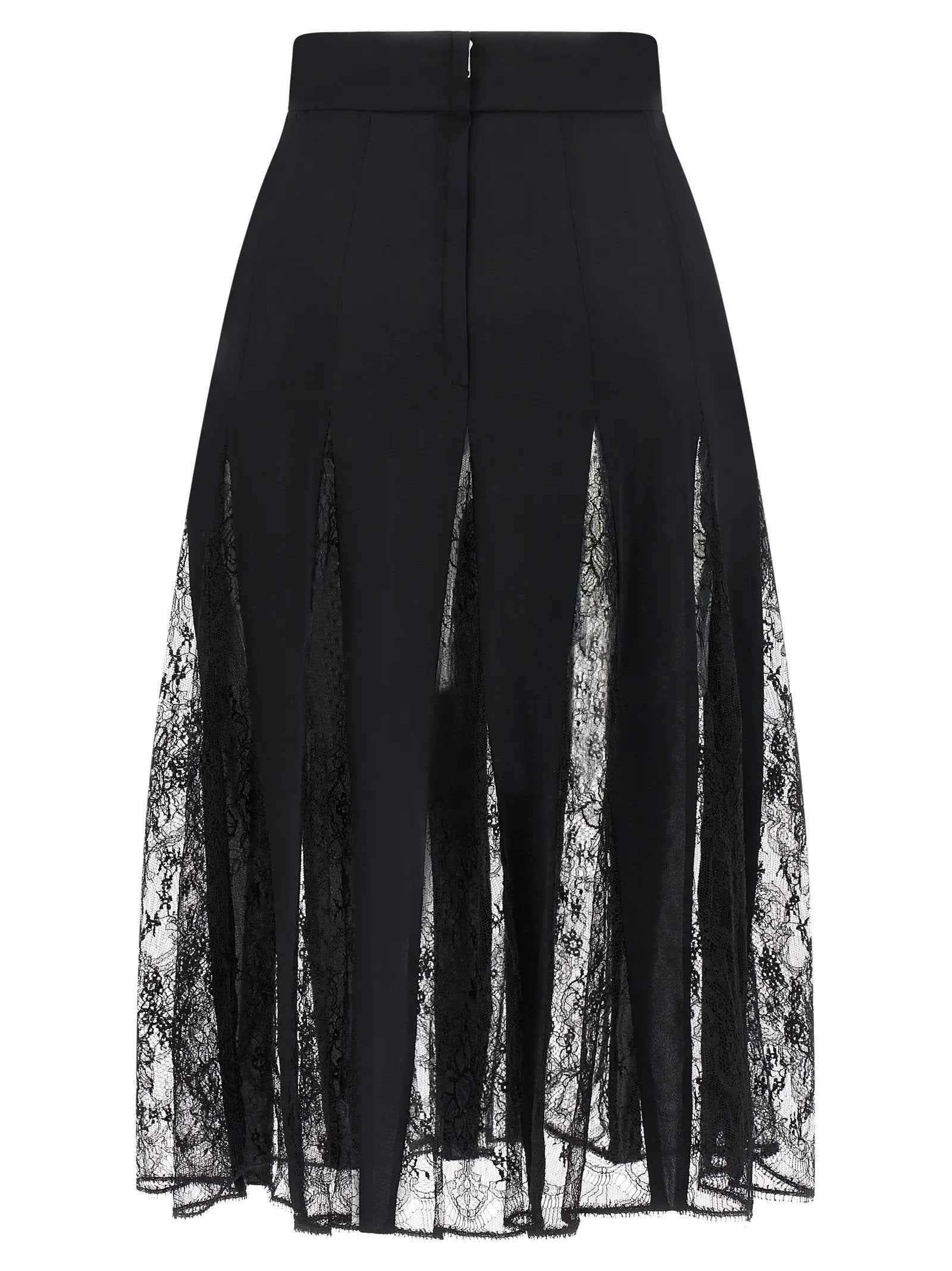 Jupe mi-longue Dolce & Gabbana en soie noire