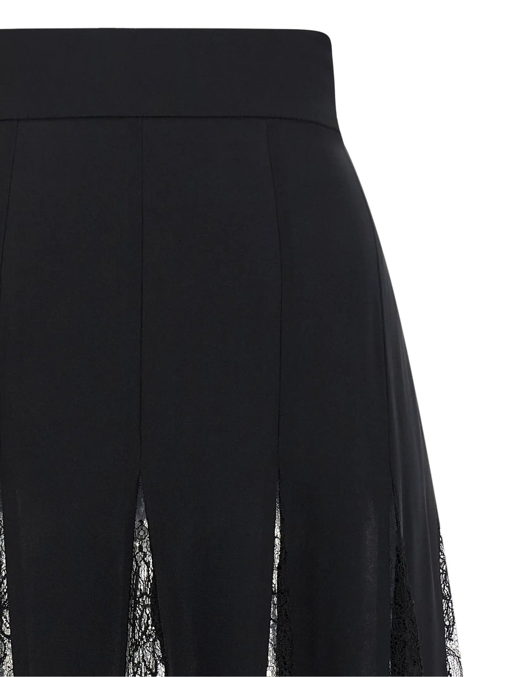Jupe mi-longue Dolce & Gabbana en soie noire