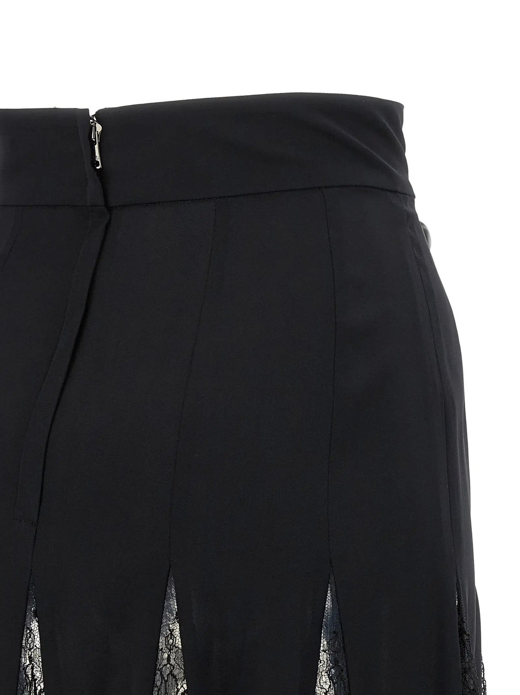Jupe mi-longue Dolce & Gabbana en soie noire