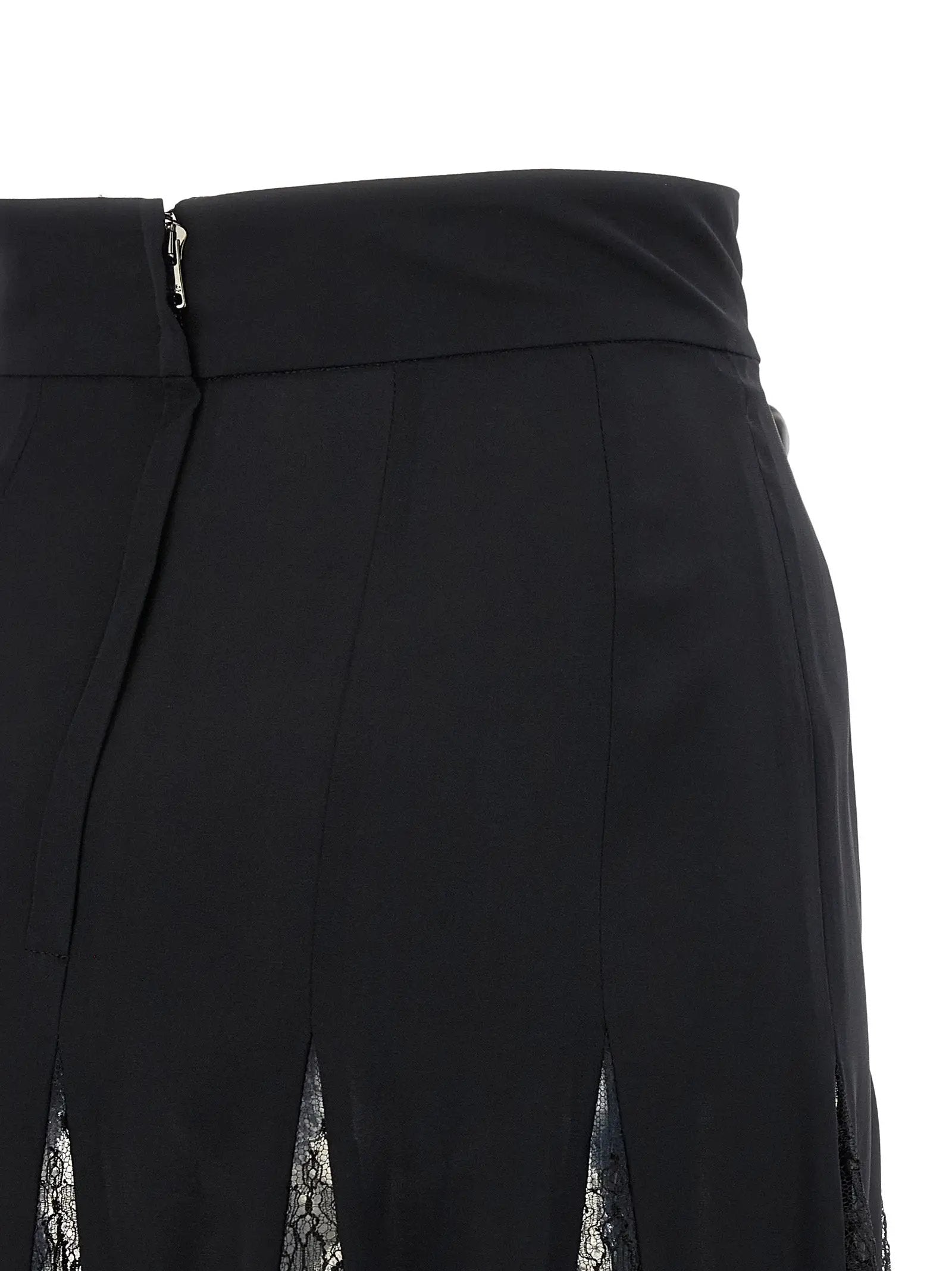 Jupe mi-longue Dolce & Gabbana en soie noire