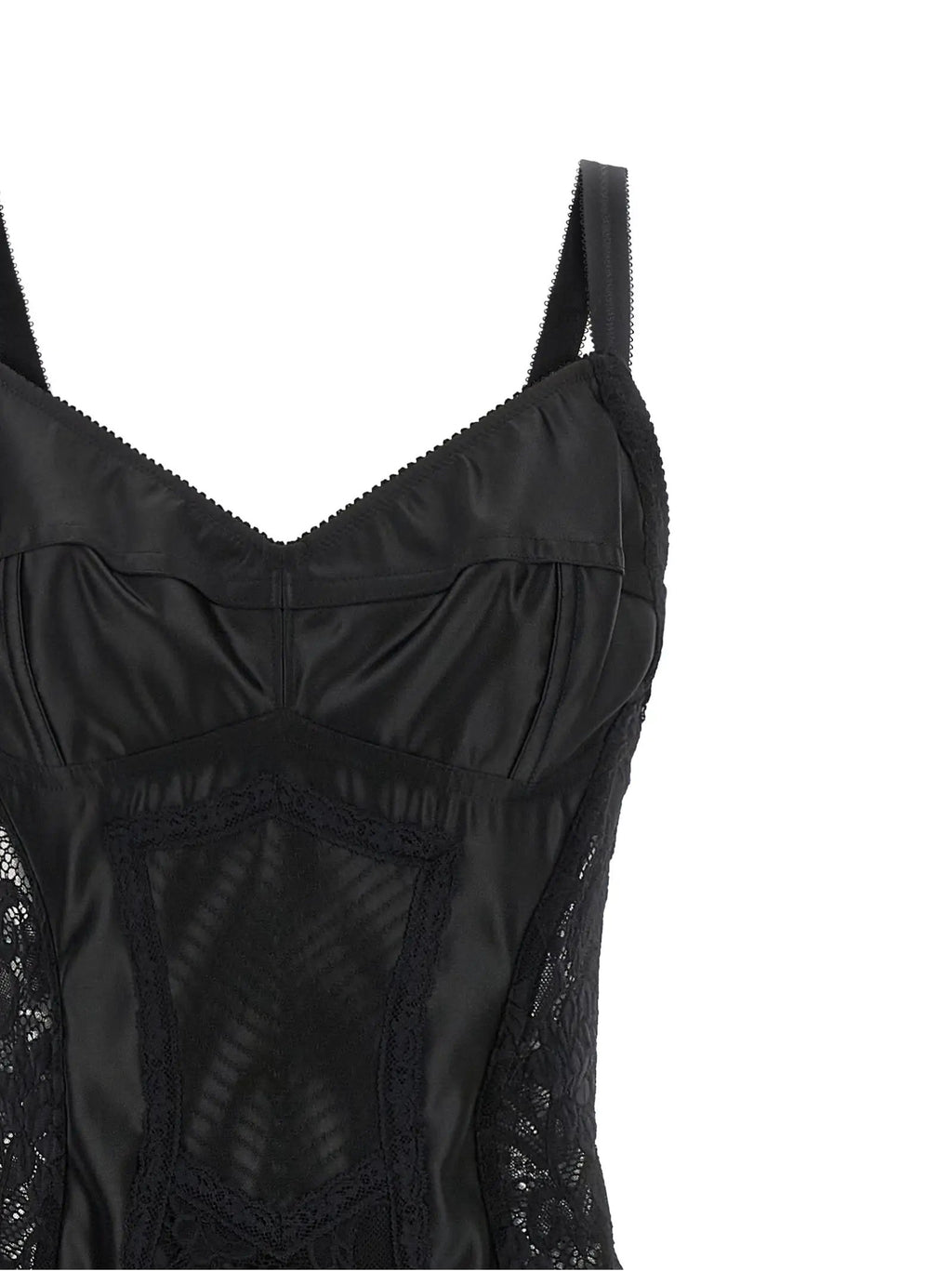 Robe midi Dolce & Gabbana en polyamide noir