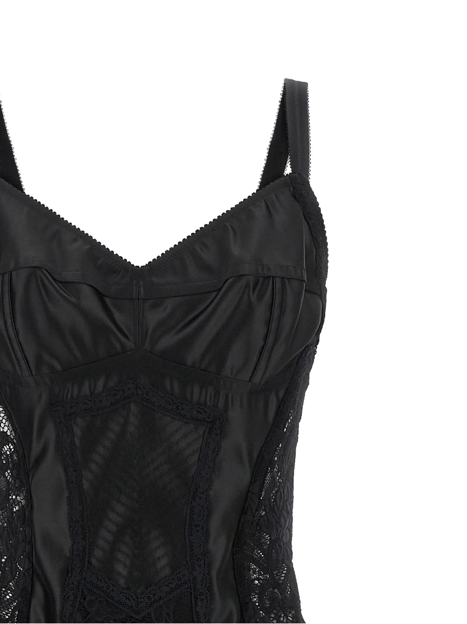 Robe midi Dolce & Gabbana en polyamide noir