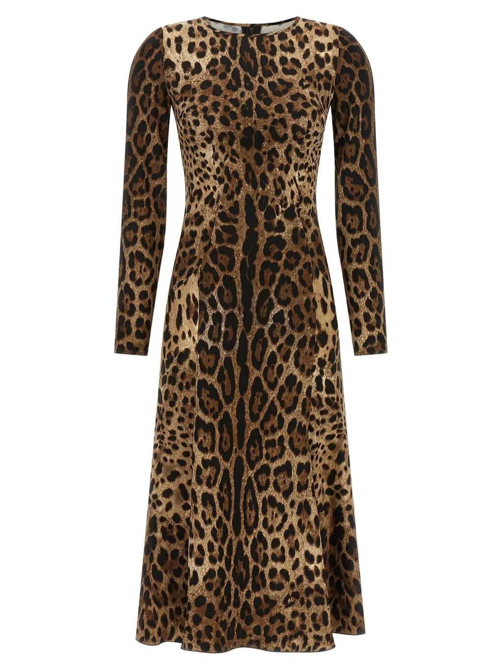 Robe midi Dolce & Gabbana marron en viscose