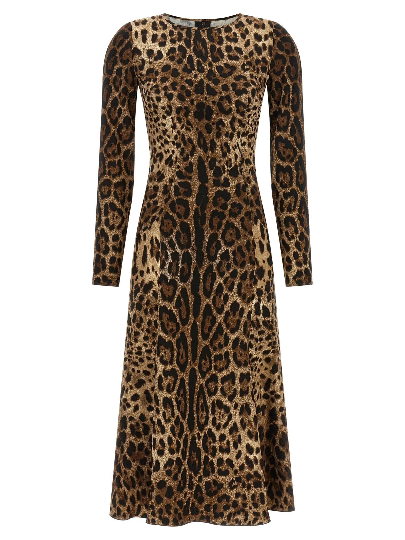 Robe midi Dolce & Gabbana marron en viscose