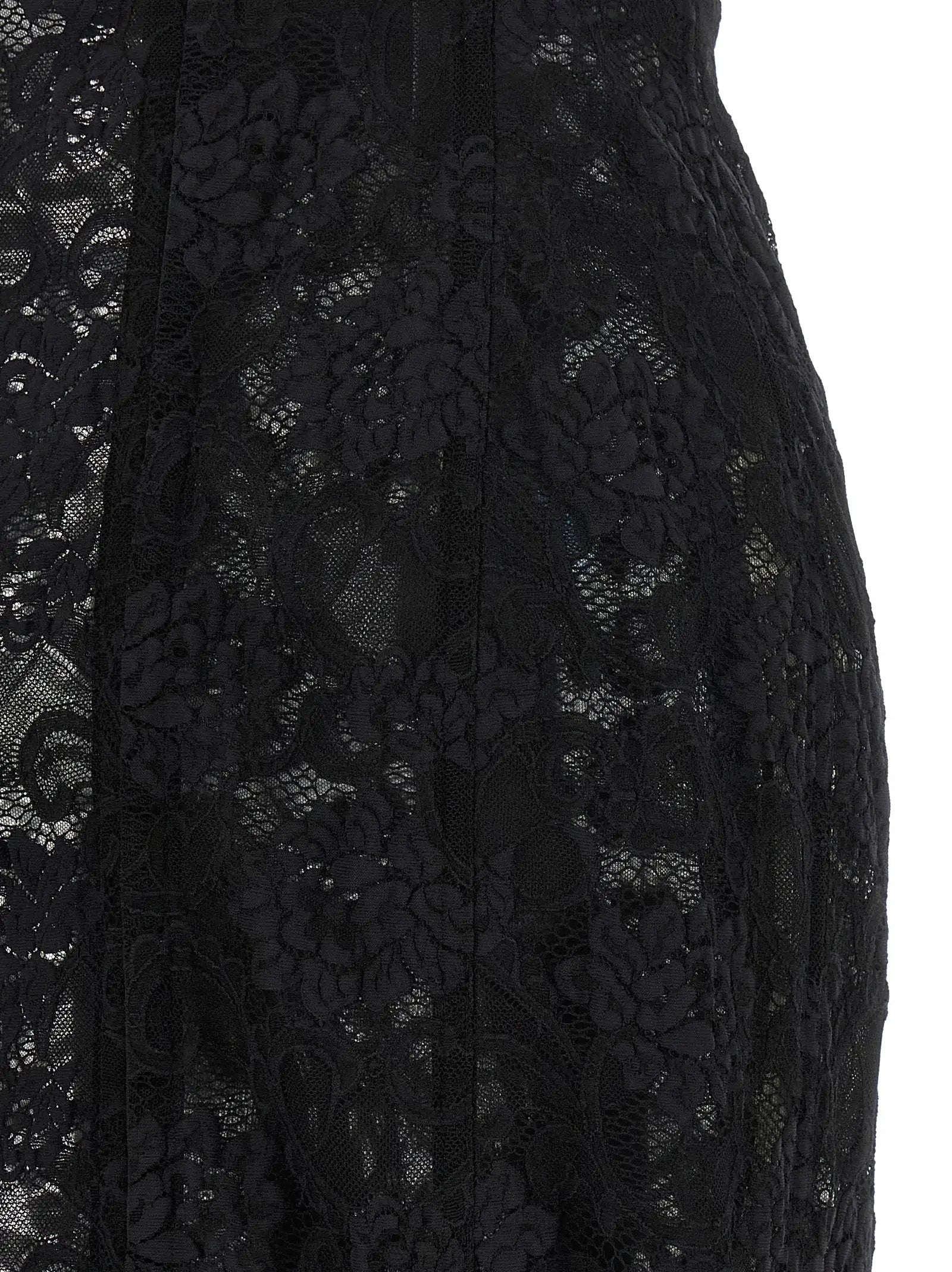 Robe midi Dolce & Gabbana en polyamide noir