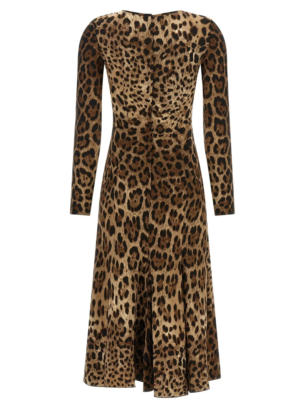 Robe midi Dolce & Gabbana marron en viscose