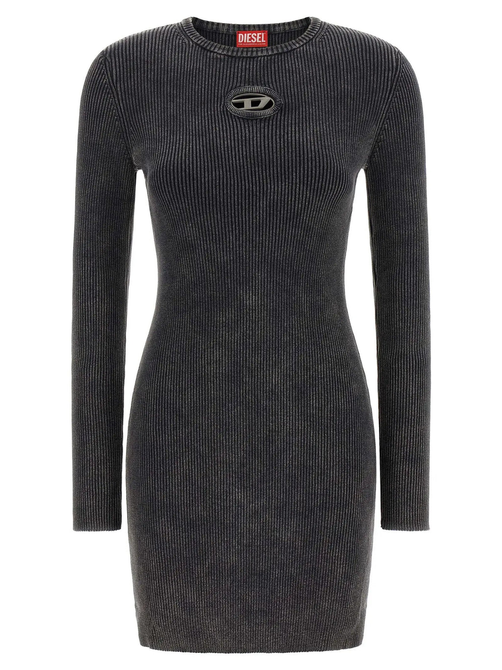 Diesel Black Cotton Short Dress