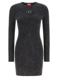 Diesel Black Cotton Short Dress