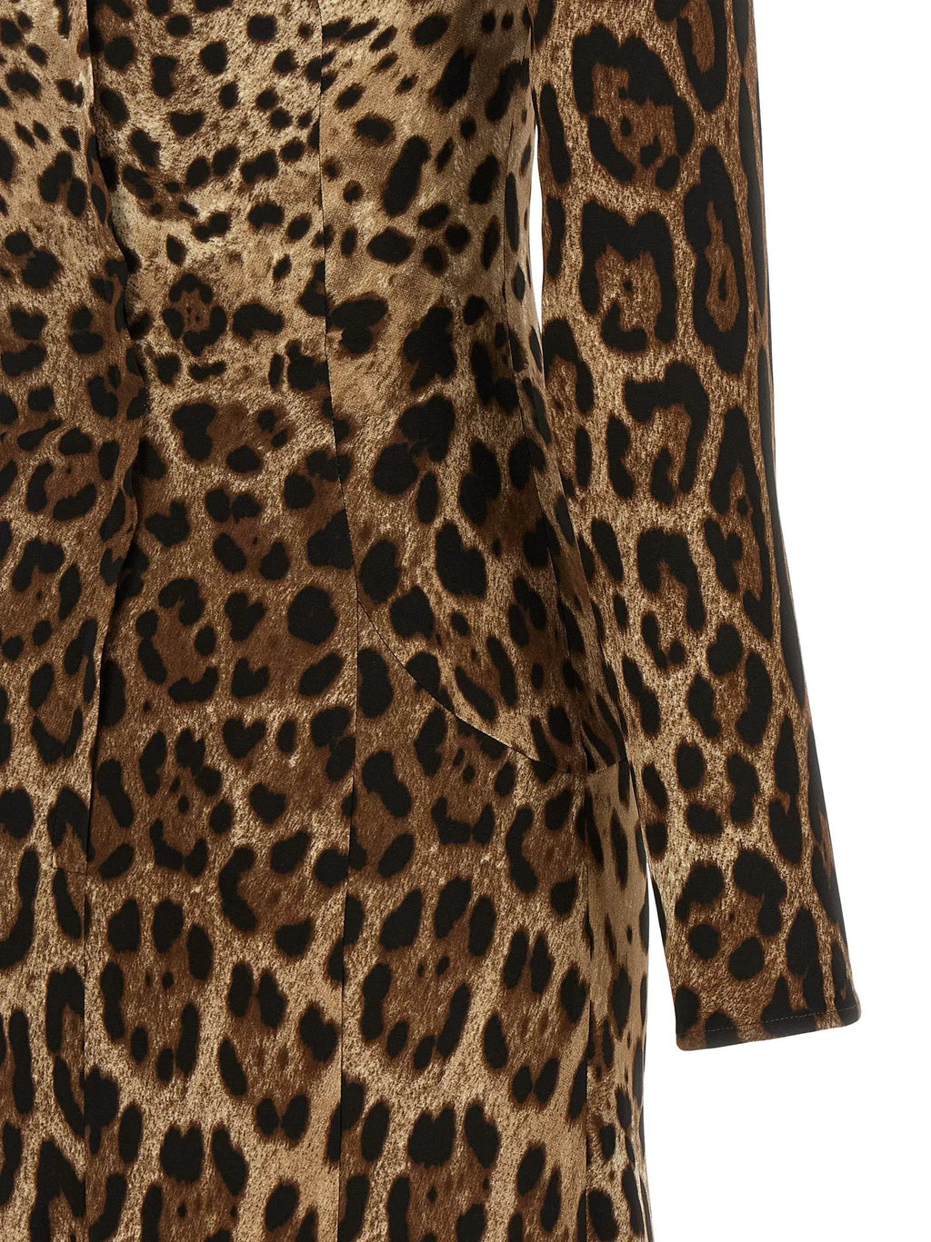 Robe midi Dolce & Gabbana marron en viscose