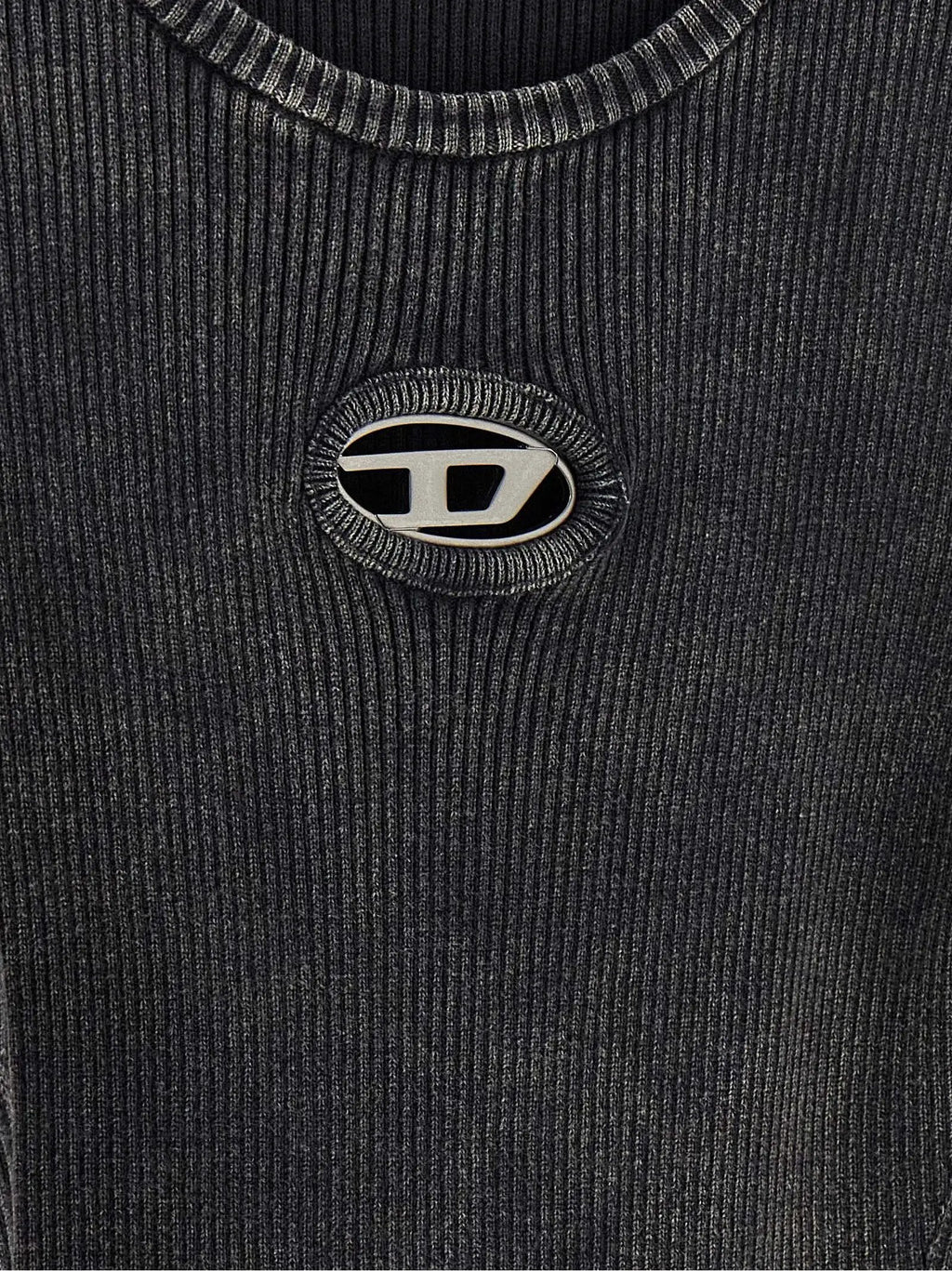 Diesel Black Cotton Short Dress