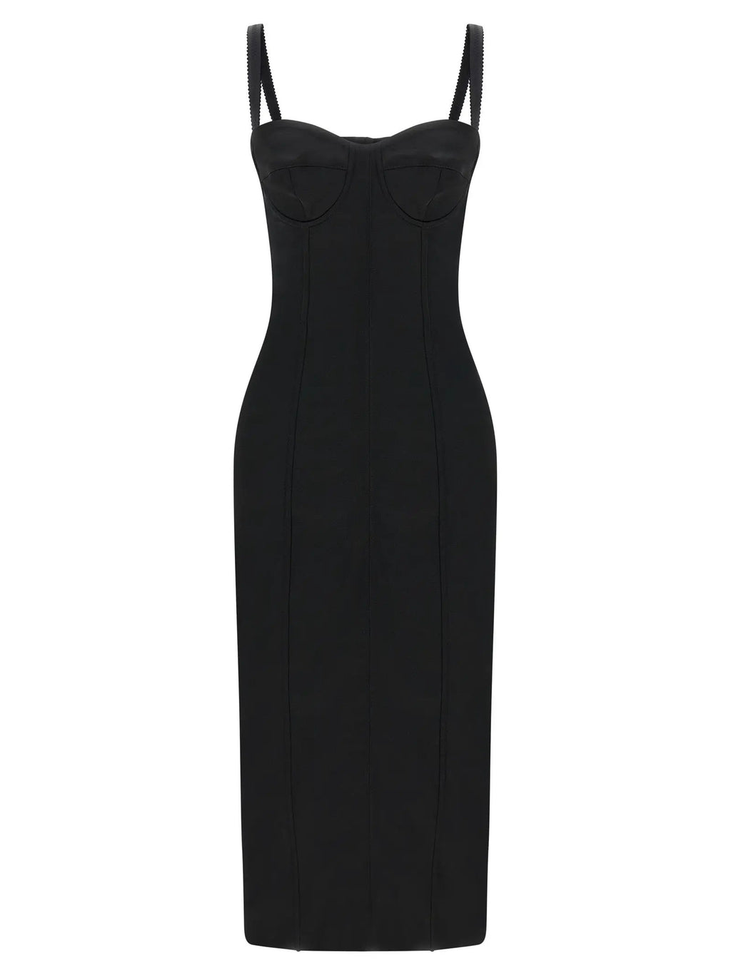 Robe midi Dolce & Gabbana en acétate noir