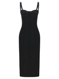 Robe midi Dolce & Gabbana en acétate noir