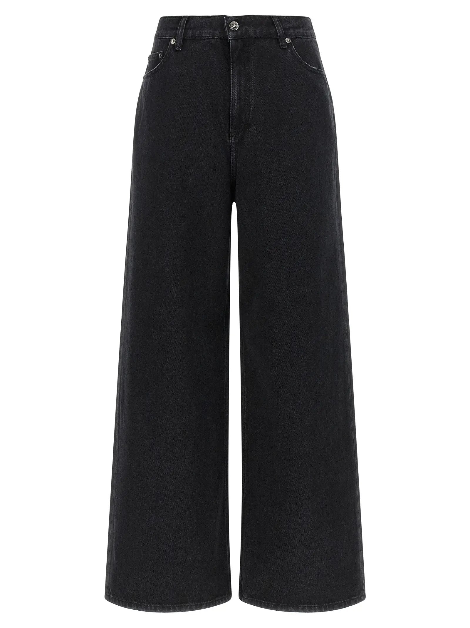 Golden Goose Black Cotton Flared Jeans