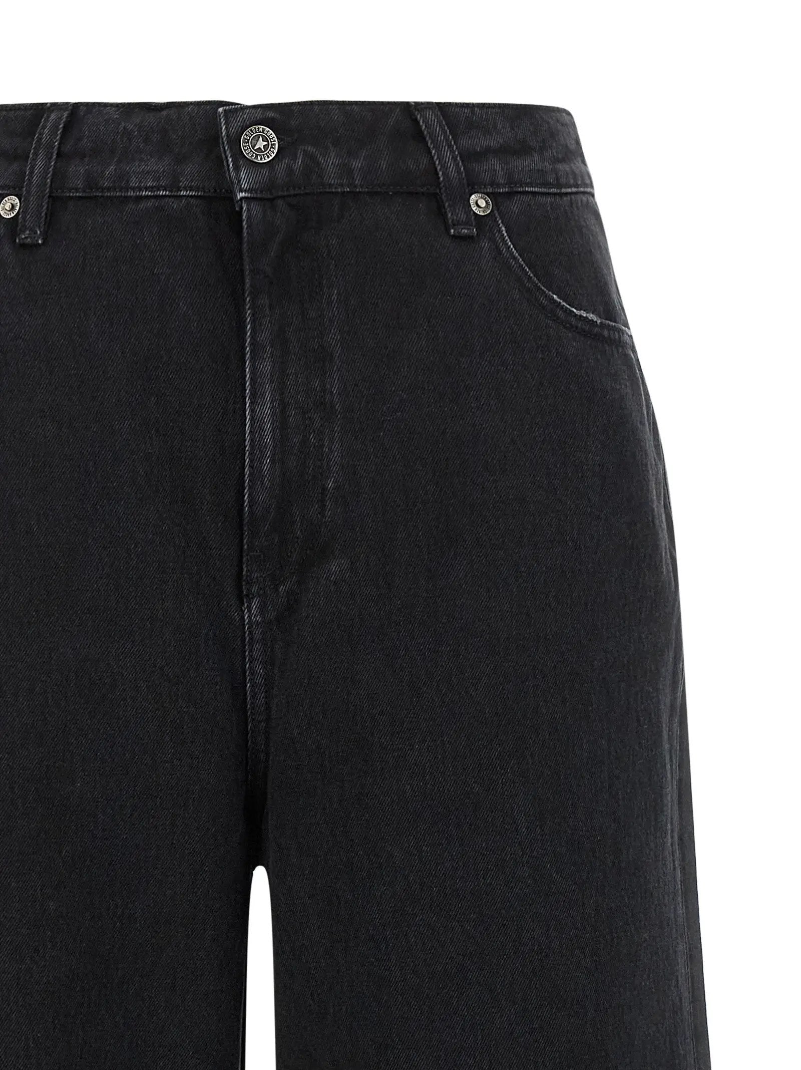 Golden Goose Black Cotton Flared Jeans