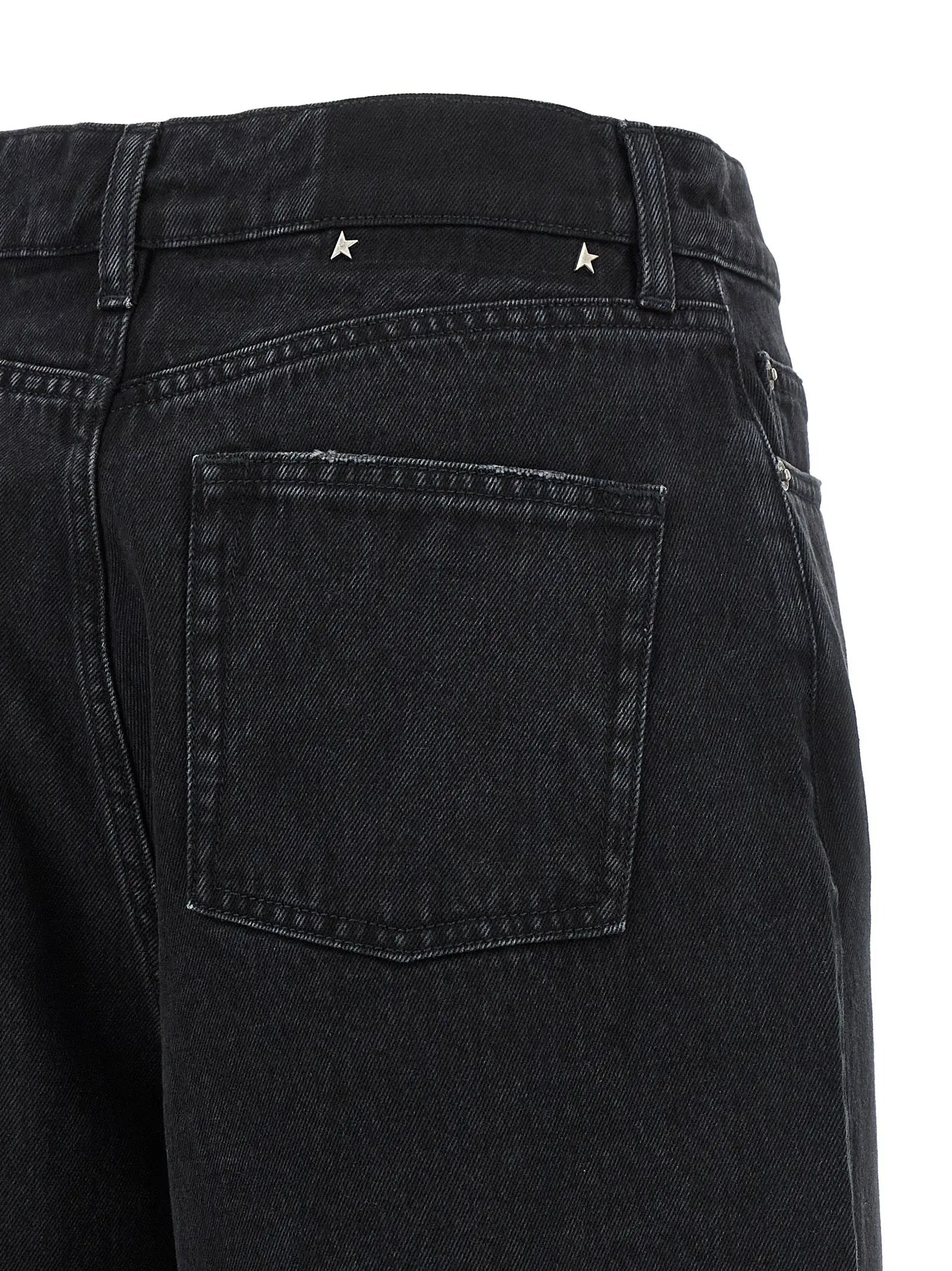Golden Goose Black Cotton Flared Jeans