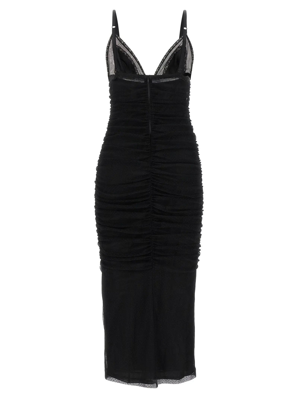Robe midi Dolce & Gabbana en polyamide noir