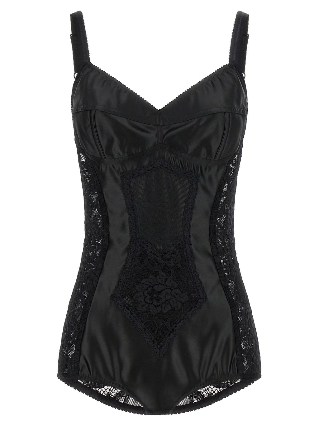 Dolce & Gabbana Black Polyamide Bodysuit