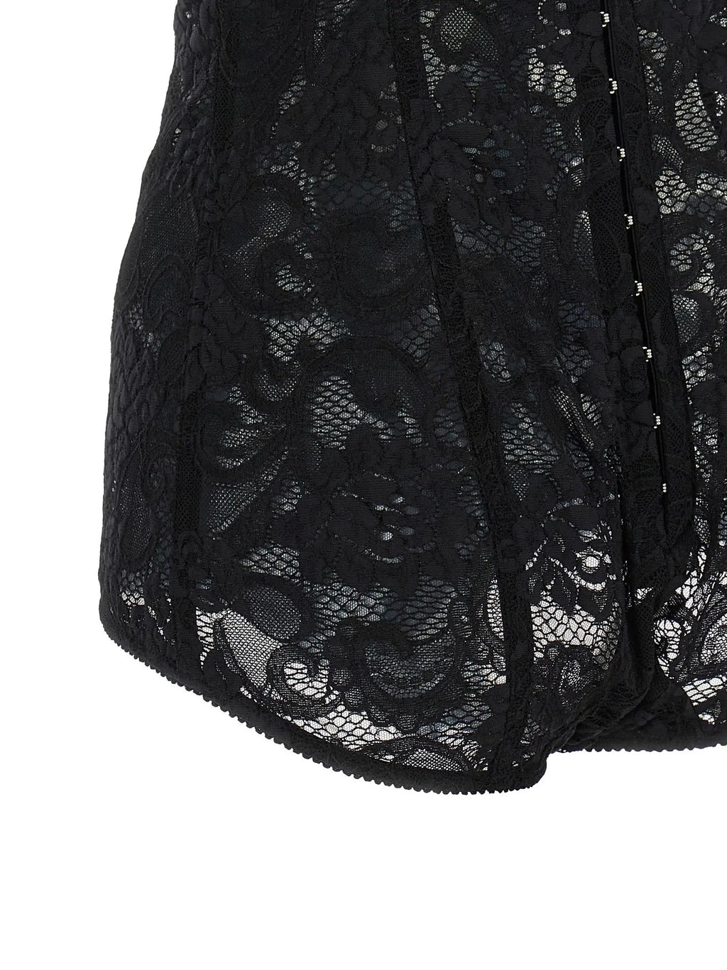 Dolce & Gabbana Black Polyamide Bodysuit