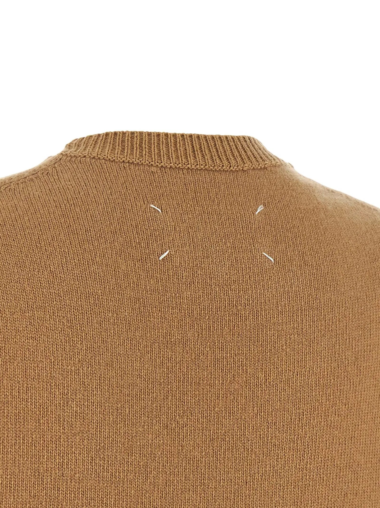 Maison Margiela Beige Virgin Wool Sleeveless Jacket
