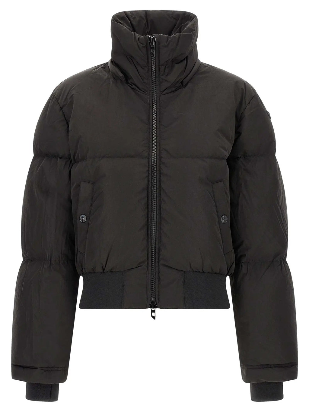 Diesel Black Polyamide Full-Length Jacket