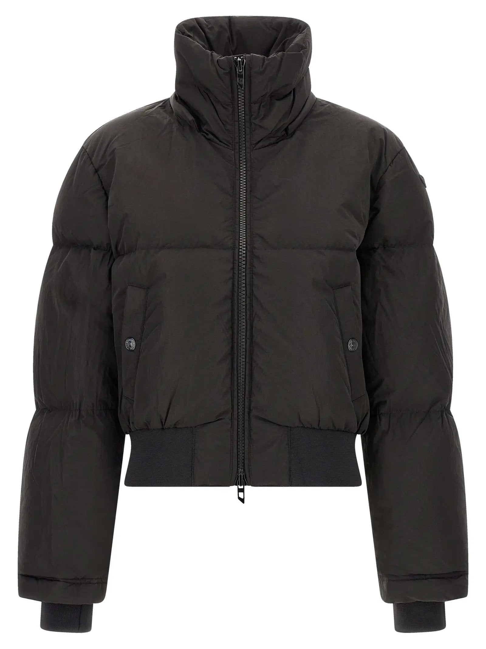 Diesel Black Polyamide Full-Length Jacket