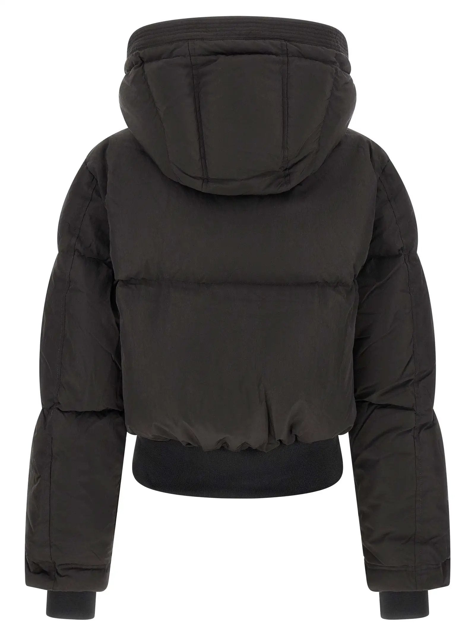Diesel Black Polyamide Full-Length Jacket