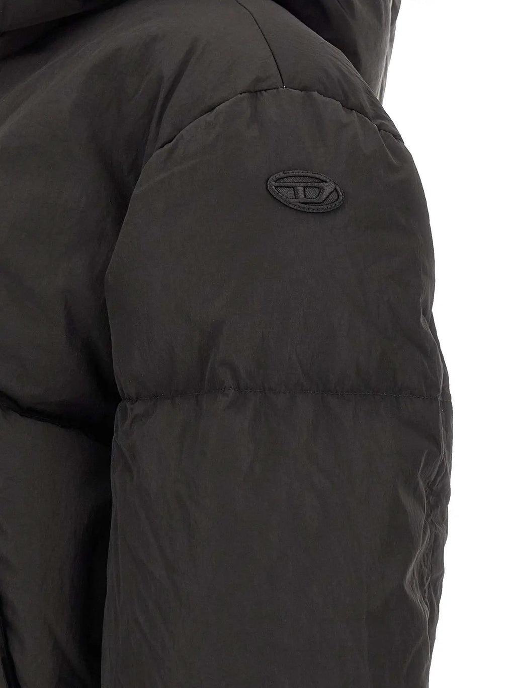 Diesel Black Polyamide Full-Length Jacket
