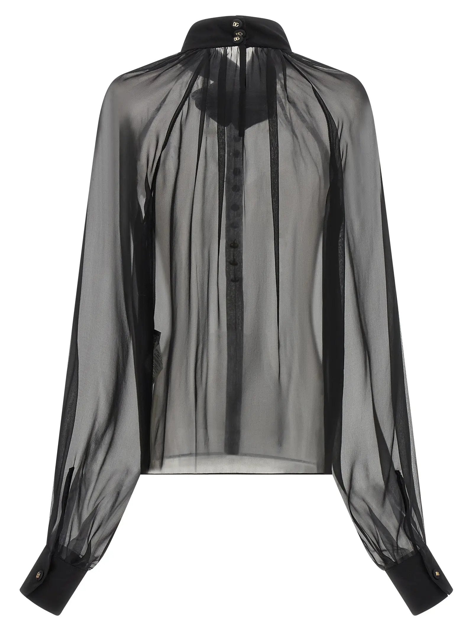 Dolce & Gabbana Black Silk Blouse