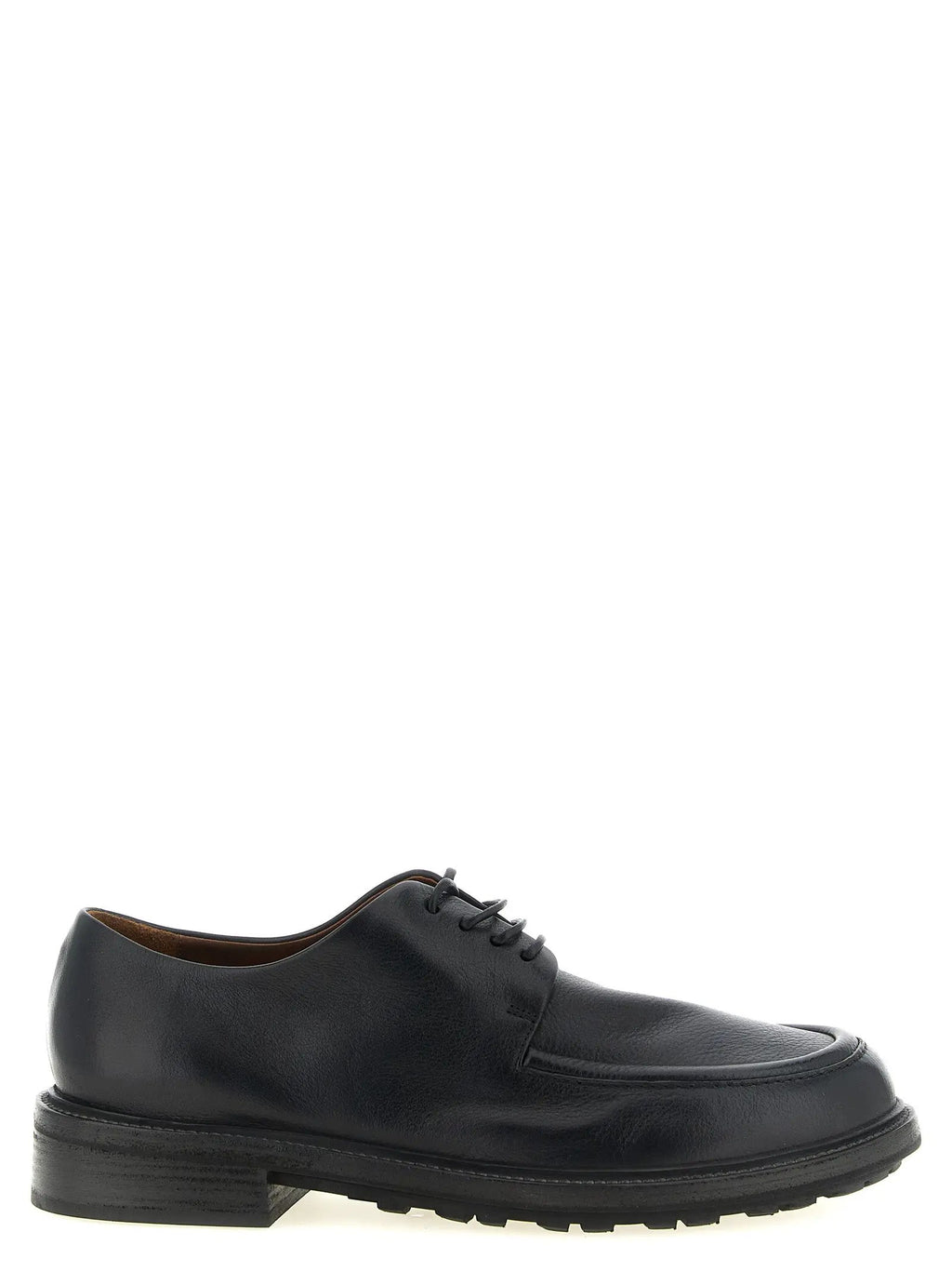 Marsell Black Calfskin Oxfords And Derbies