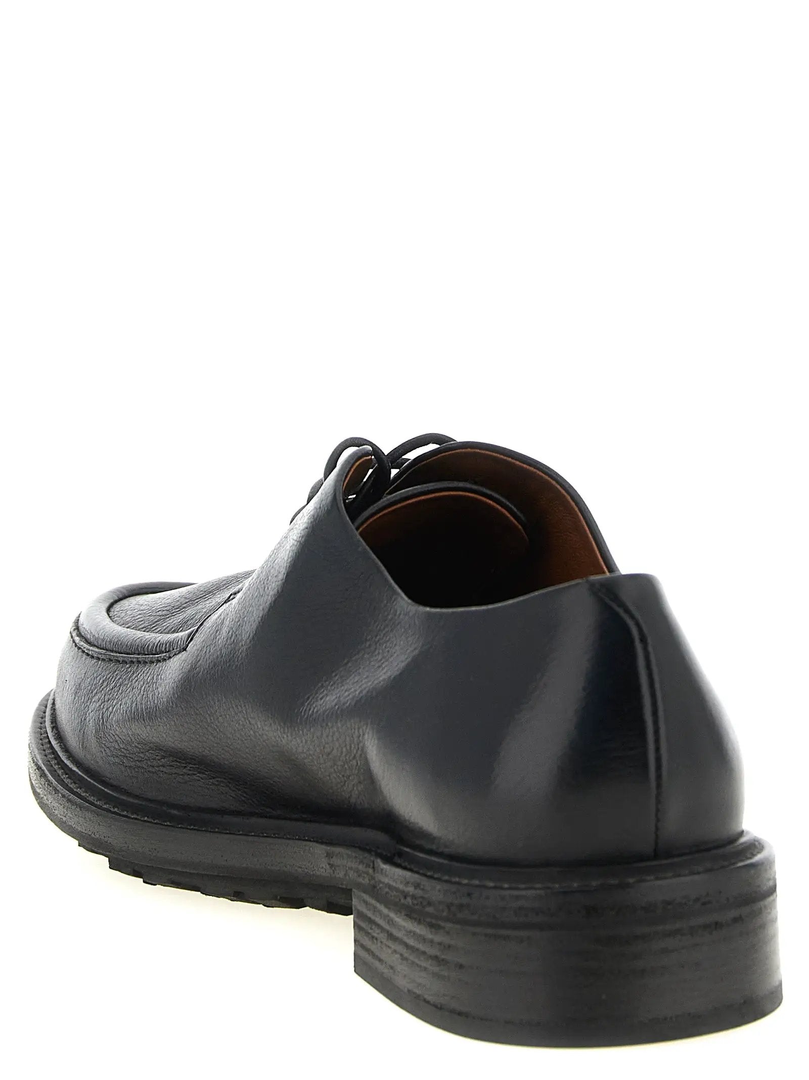Marsell Black Calfskin Oxfords And Derbies