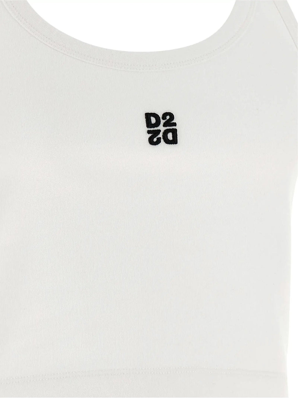 Dsquared² White Cotton Tank Tops