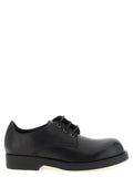 MM6 Maison Margiela Black Cowhide Oxfords And Derbies