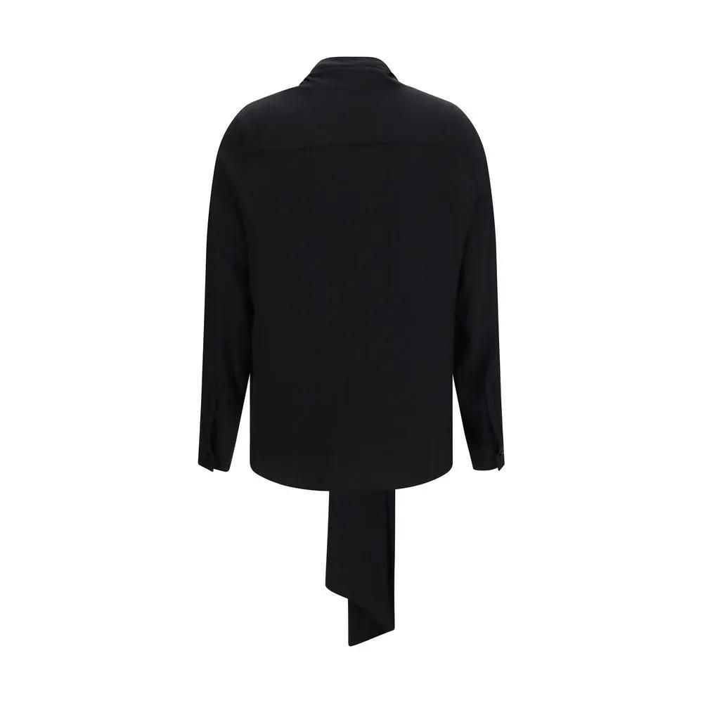 Burberry Black Silk Blouse