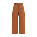 Chloé Orange Cotton Casual Pants