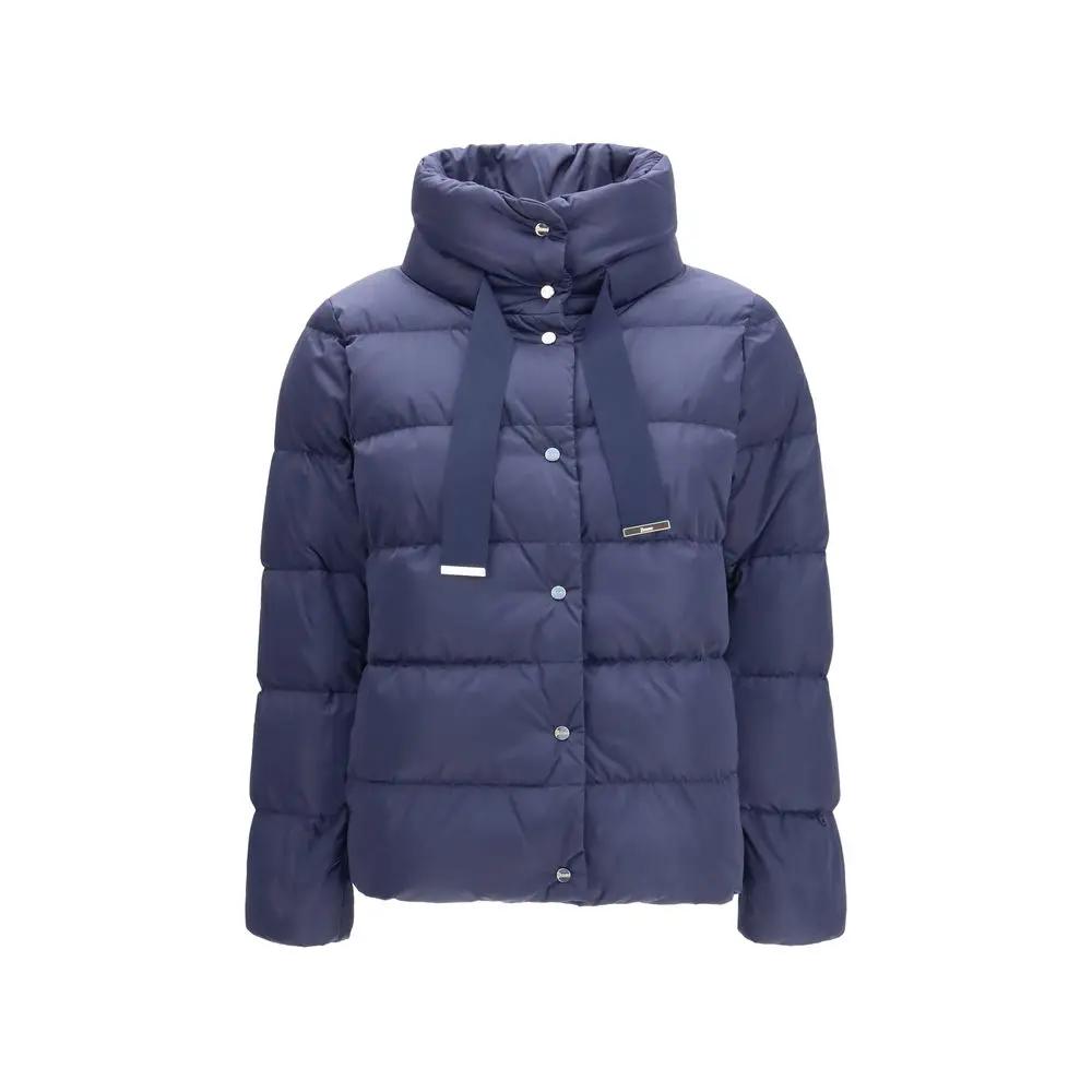 Herno Blue Polyester Full-Length Jacket
