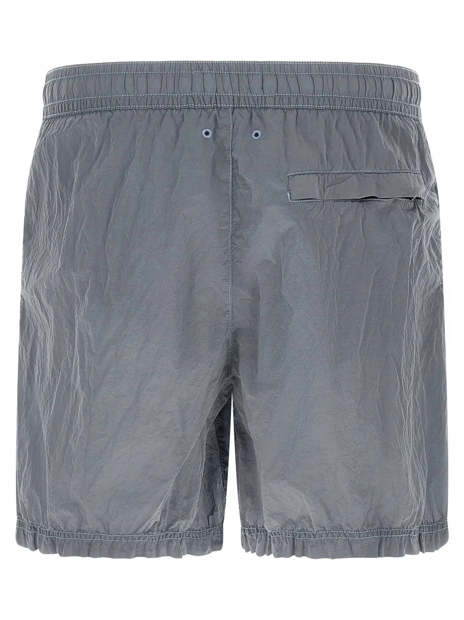 Stone Island Gray Polyamide Swim Shorts