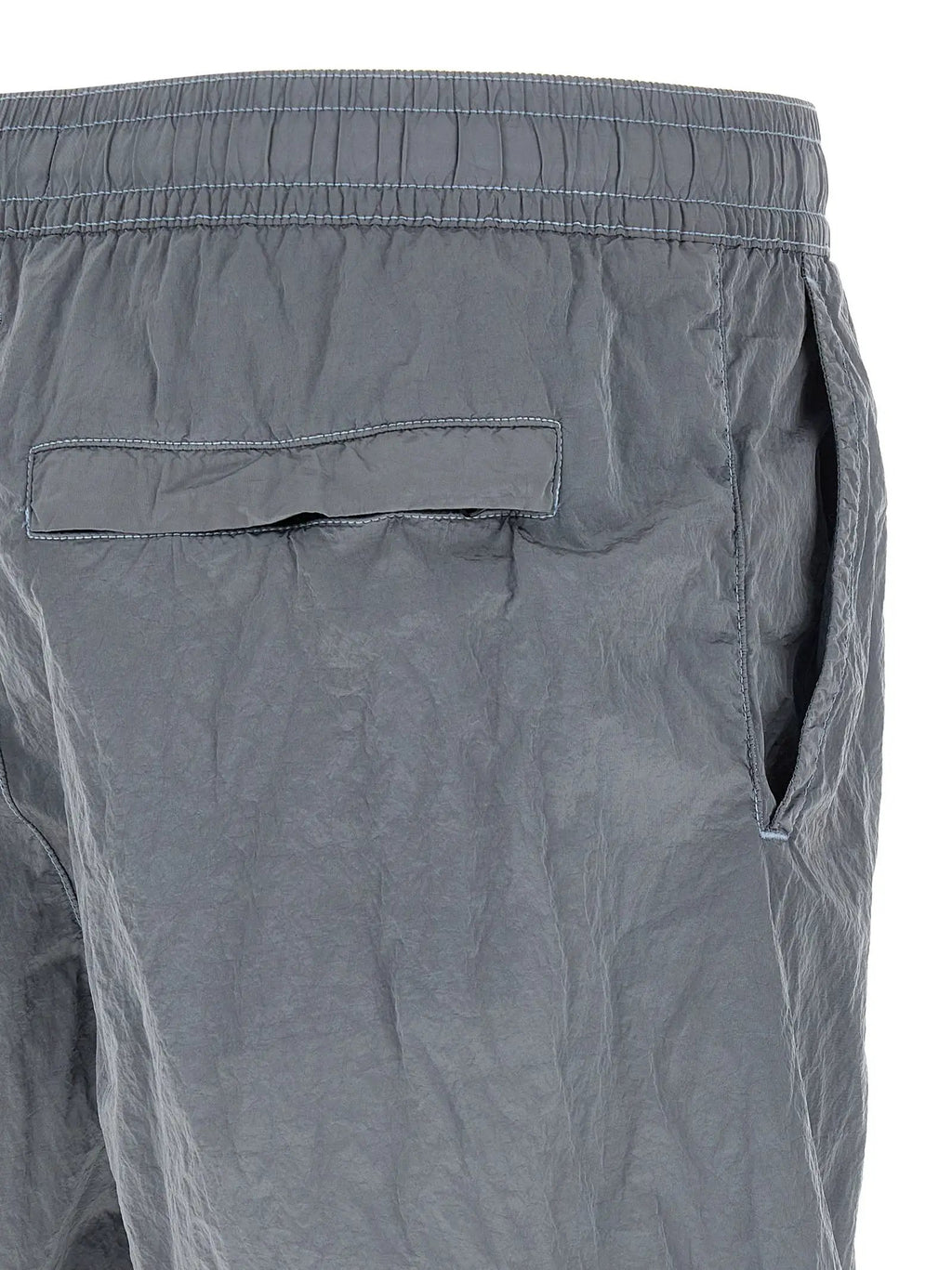 Stone Island Gray Polyamide Swim Shorts