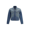 Versace Blue Cotton Denim Jacket